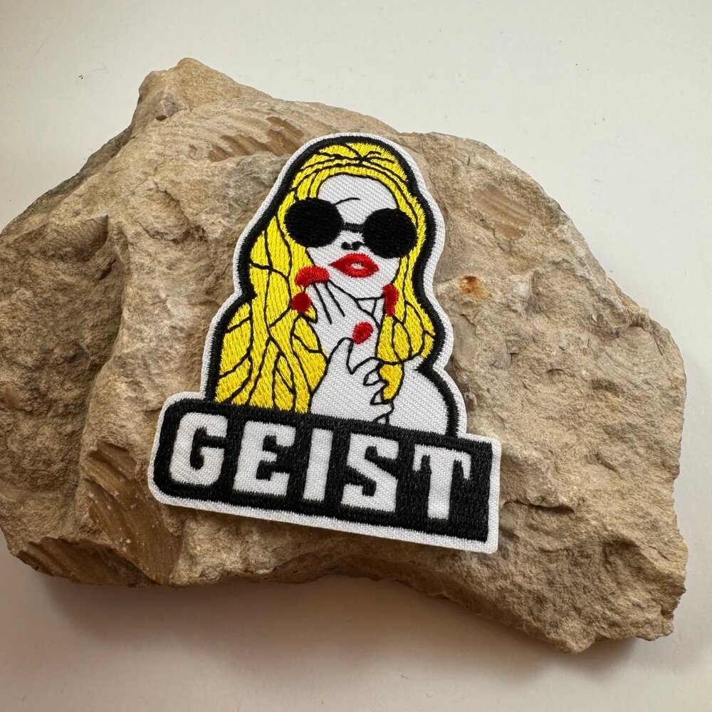 New Geist cool girl Grease Lightning style embroidered iron on applique patch